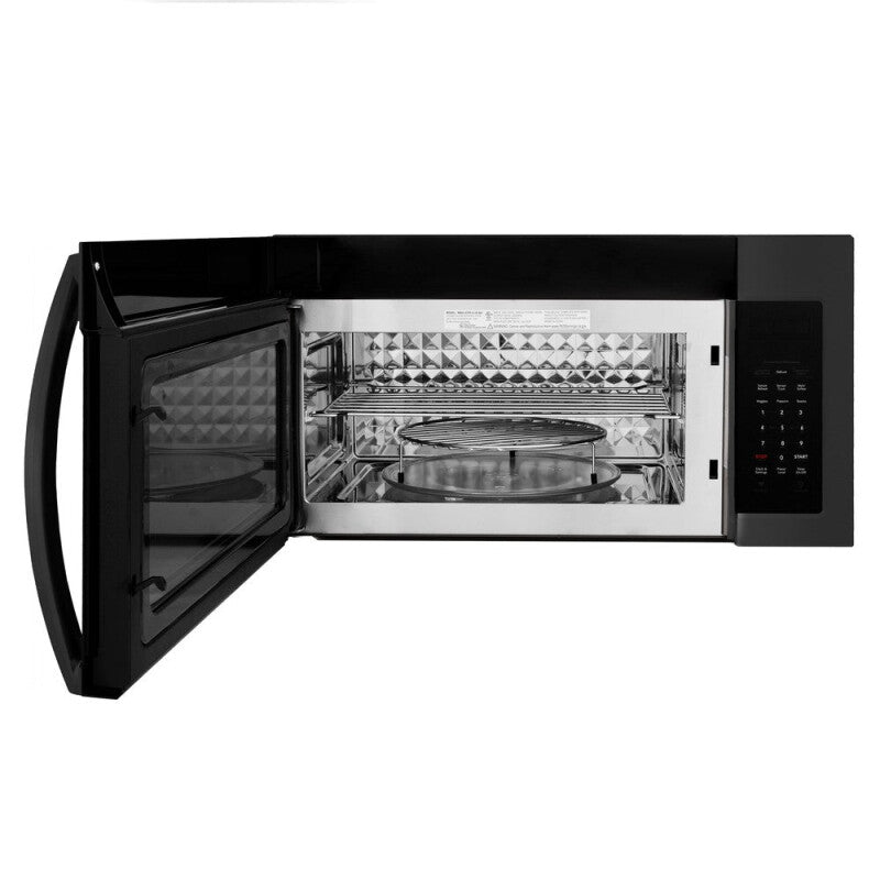 ZLINE Kitchen Package with 30 in. Black Stainless Steel Rangetop and 30 in. Over The Range Microwave with Modern Handle (2KP-RTBOTR30) - (2KPRTBOTR30) -
