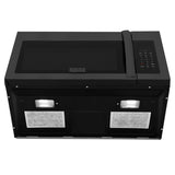 ZLINE Kitchen Package with 30 in. Black Stainless Steel Rangetop and 30 in. Over The Range Microwave with Modern Handle (2KP-RTBOTR30) - (2KPRTBOTR30) -