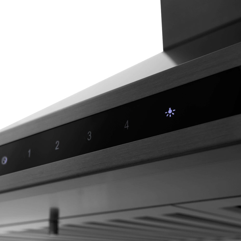 ZLINE Kitchen Package with 30 in. Black Stainless Steel Rangetop and 30 in. Convertible Range Hood (2KP-RTBRH30) - (2KPRTBRH30) -