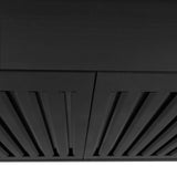 ZLINE Kitchen Package with 30 in. Black Stainless Steel Rangetop and 30 in. Convertible Range Hood (2KP-RTBRH30) - (2KPRTBRH30) -
