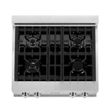 ZLINE Kitchen Package with 30 in. Stainless Steel Rangetop and 30 in. Over The Range Microwave with Modern Handle (2KP-RTOTR30) - (2KPRTOTR30) -