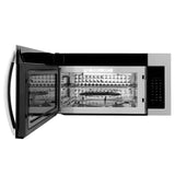 ZLINE Kitchen Package with 30 in. Stainless Steel Rangetop and 30 in. Over The Range Microwave with Modern Handle (2KP-RTOTR30) - (2KPRTOTR30) -