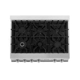 ZLINE Kitchen Package with 36 in. Stainless Steel Rangetop and 36 in. Convertible Range Hood (2KP-RTRH36) - (2KPRTRH36) -