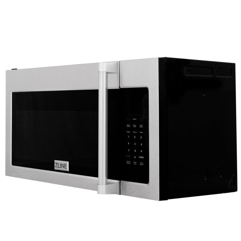 ZLINE Kitchen Package with 30 in. Satin Stainless Steel Rangetop and 30 in. Over The Range Microwave with Modern Handle (2KP-RTSOTR30) - (2KPRTSOTR30) -