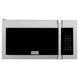 ZLINE Kitchen Package with 30 in. Satin Stainless Steel Rangetop and 30 in. Over The Range Microwave with Modern Handle (2KP-RTSOTR30) - (2KPRTSOTR30) -