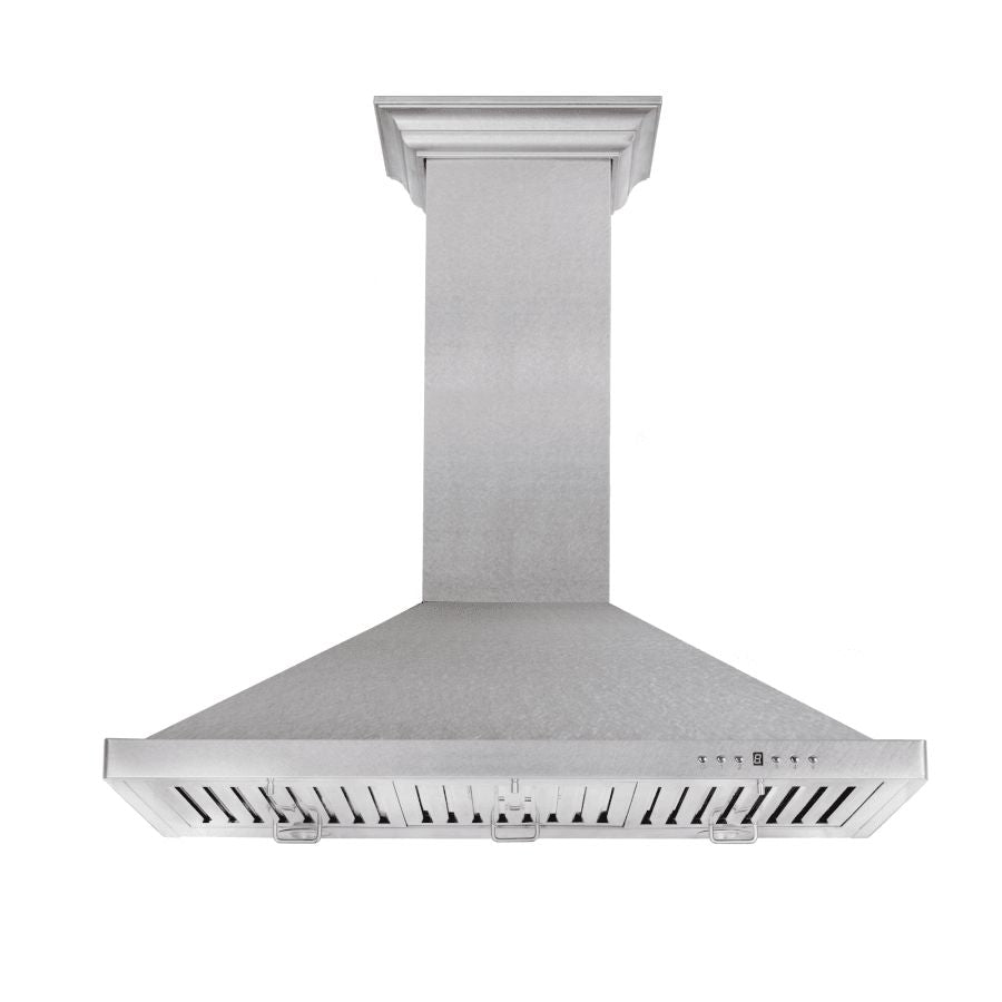 ZLINE Kitchen Package with 30 in. Satin Stainless Steel Rangetop and Convertible Range Hood (2KP-RTSRH30) - (2KPRTSRH30) -