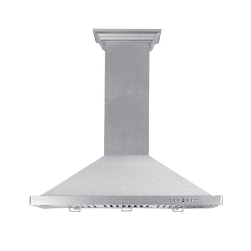 ZLINE Kitchen Package with 36 in. Satin Stainless Steel Rangetop and Convertible Range Hood (2KP-RTSRH36) - (2KPRTSRH36) -