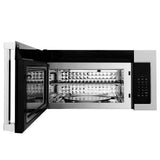 ZLINE 30 in. Kitchen Package Stainless Steel Gas Range and Over The Range Microwave with Modern Handle (2KP-SGROTR30) - (2KPSGROTR30) -