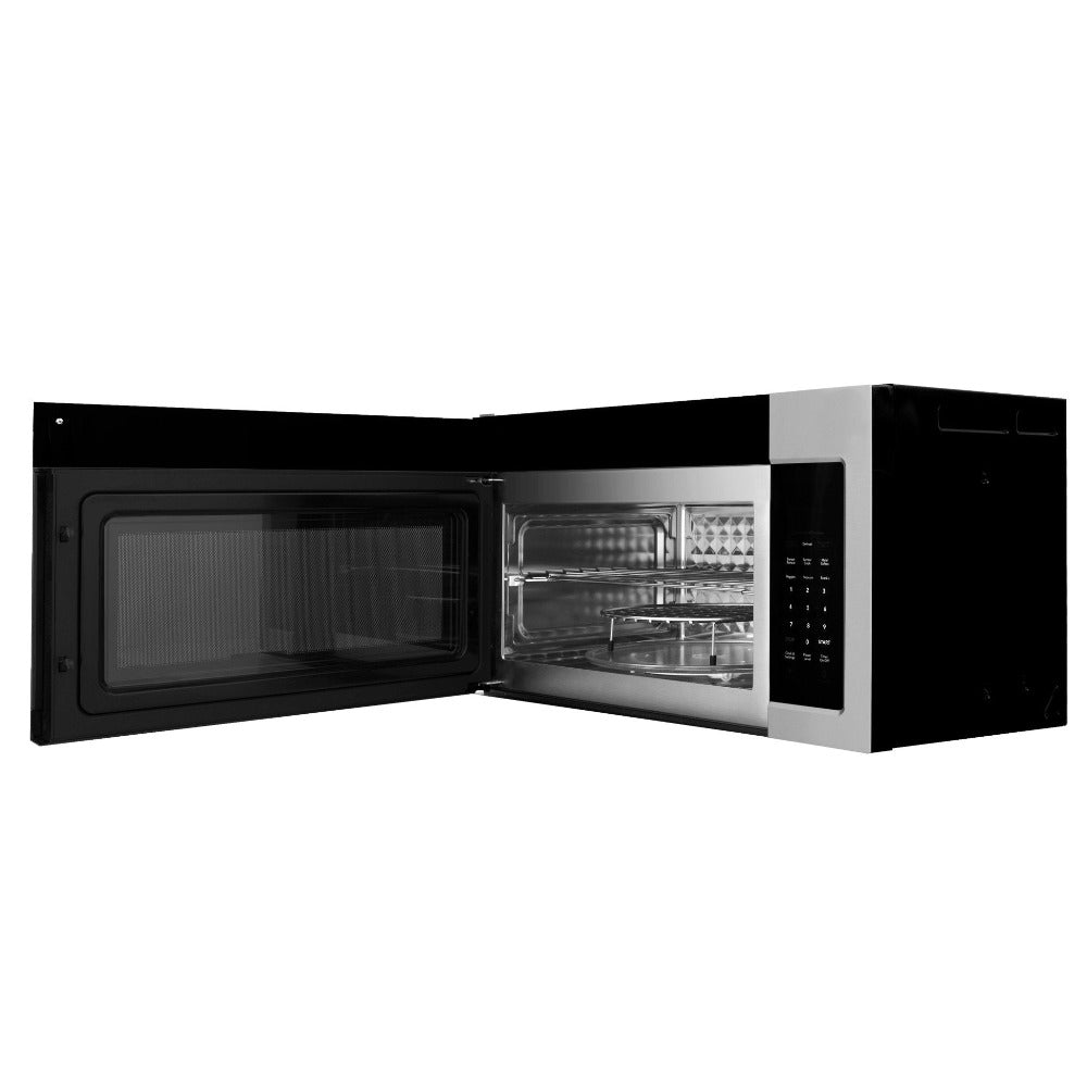 ZLINE 30 in. Kitchen Package Stainless Steel Gas Range and Over The Range Microwave with Modern Handle (2KP-SGROTR30) - (2KPSGROTR30) -