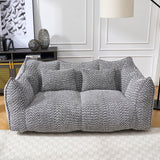 Comfortable Dual Beanbag Chair With High Resilience Foam Core For 2 People