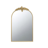 Arched Wall Mirror With Metal Frame, Wall Mirror For Living Room