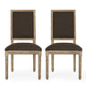 French Country Style Dining Chair With Upholstered Seating And Fluted Legs