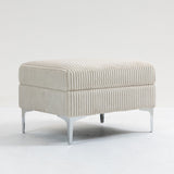 Modular Sectional Sofa Square Storage Ottoman