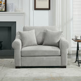 Modern Chenille Oversized Armchair, Chair And A Half, Single Sofa