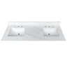 Bathroom Vanity Top With Undermount Sink, 3 Pre Drilled Holes