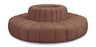 Arc - Faux Leather 8 Piece Round Modular Sofa