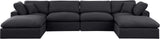 Comfy - 6 Piece Linen Modular Double Chaise Sectional