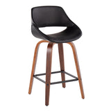 Fabrizzi - Counter Stool With Square Footrest (Set of 2)