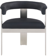 Romeo - Faux Leather Dining Chair With Silver Base (Set of 2)