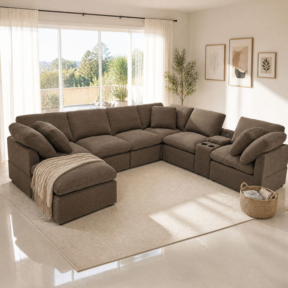 Modular Cloud Sofa, Freely Configurable Corner, Living Room Furniture