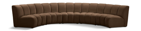 Infinity - 5 Piece Velvet Modular Sectional