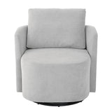 360° Modern Swivel Chair With Upholstered Curved Design
