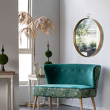 Round Mirror, Circle Mirror With Iron Frame For Living Room Bedroom Vanity Entryway, Hallway