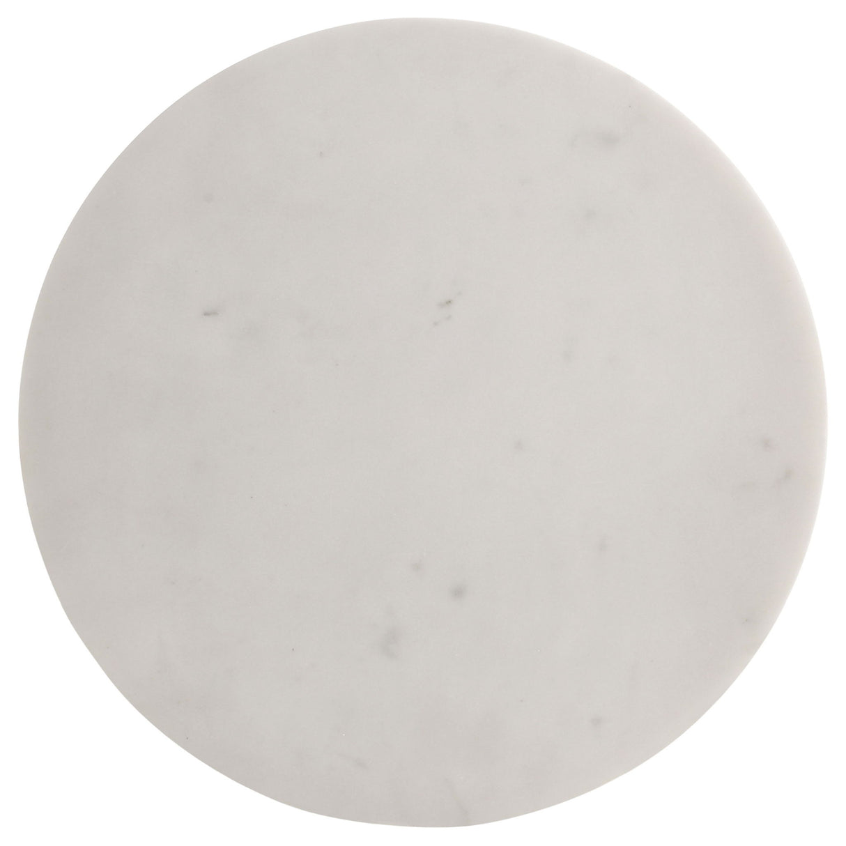 Selena - Round Side Table - White / Gray