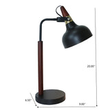 Glowlite - Table Lamp With Cone Shade - Black