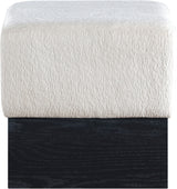 Havre - Ottoman / Stool With Black Base