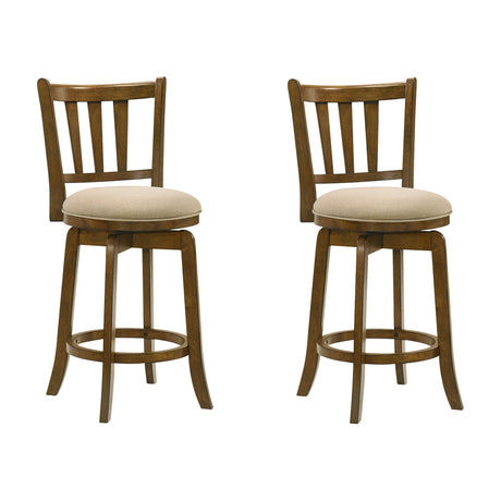 Wren - Modern Farmhouse Swivel Wood Counter Height Kitchen Bar Stool