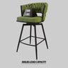 Bar Stool 360 Swivel With Back Footrest
