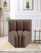 Arc - Faux Leather Curved Corner Chair