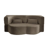 Floor Convertible Sleeper Sofa Bed With 2 Pillows