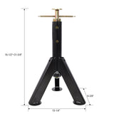 RV Adjustable Telescoping Stabilizer Jack Stand Supports Stabilizer, 16" To 30" (Set of 2) - Black