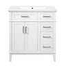 Modern Bathroom Vanity With Sink, Storage Cabinet, Soft Close Doors, Deep & Standard Drawers