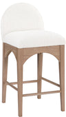 Waldorf - Boucle Stool With Natural Legs