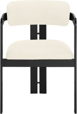 Aurum - Vegan Leather Upholstered Dining Chair With Graphite Black Base (Set of 2)