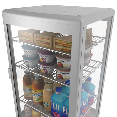 17 in. Silver Countertop Display Refrigerator - 3 Cu Ft. CDCU-3C-SV.