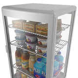 17 in. Silver Countertop Display Refrigerator - 3 Cu Ft. CDCU-3C-SV.