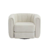 Swivel Accent Chair Wide Upholstered For Living Room
