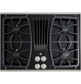 GE Profile(TM) 30" Built-In Gas Downdraft Cooktop - (PGP9830SRSS)