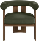 Arienzo - Performance Fabric Upholstered Accent Chair - Walnut Base