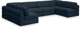 Beckham - 6 Piece Modular U-Shaped Armless Sectional