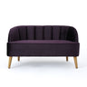 Modern Classic Shell Backed Loveseat