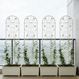Metal Garden Trellis Rustproof Trellis For Climbing Plant Outdoor Flower Support