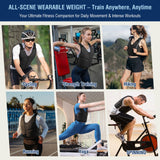 Women's 10Lbs Adjustable Weighted Vest With Breathable Design For Running, Walking & Strength Training - Black