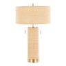 Cylinder - Rattan Contemporary Rattan Table Lamp