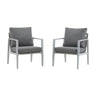 Modern Lounge Chair With Rope Accents And Cushions