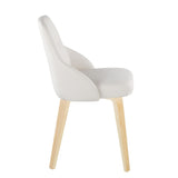 York - Upholstered Chair (Set of 2) - Natural Wood Legs